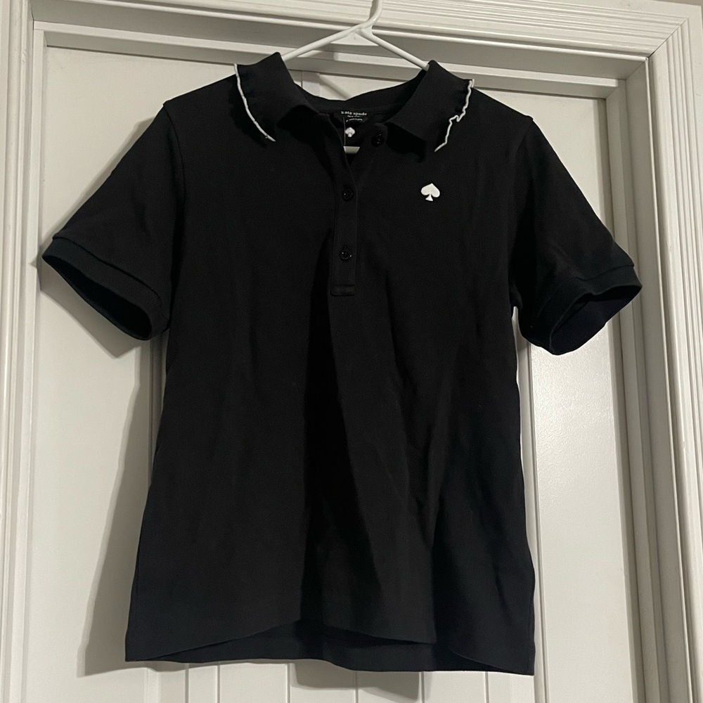 Kate Spade Ruffle Logo Polo ♠️ - Picture 3 of 9